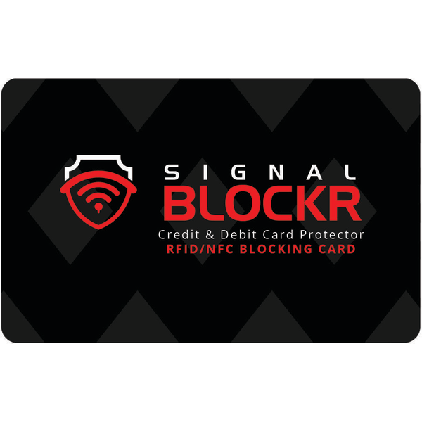 RFID Blockerings kort - RFID skydd - Skimming Blocker black one size