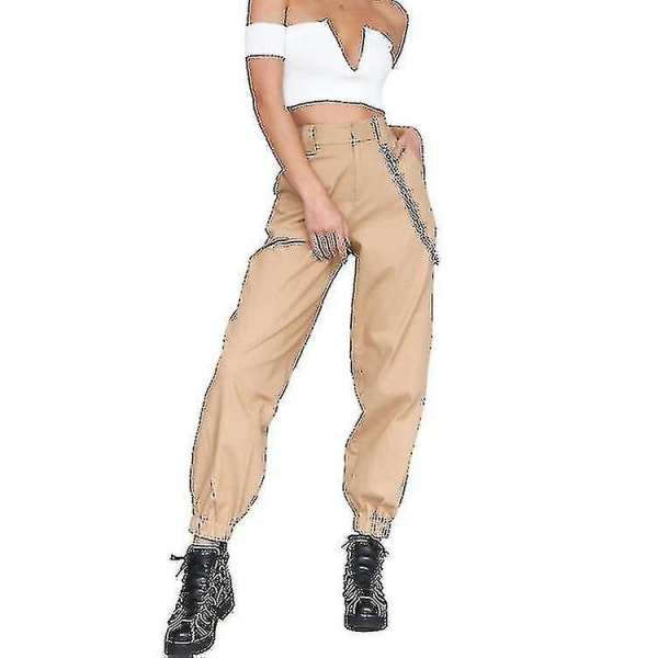 Women's Trousers Chain Sport Casual Trousers CMK khaki M