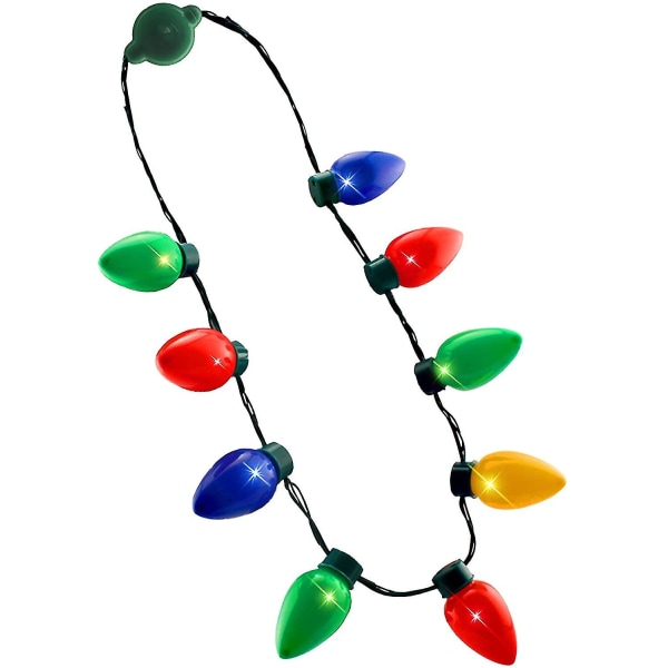 LED Light Up Christmas Bulb Halsband