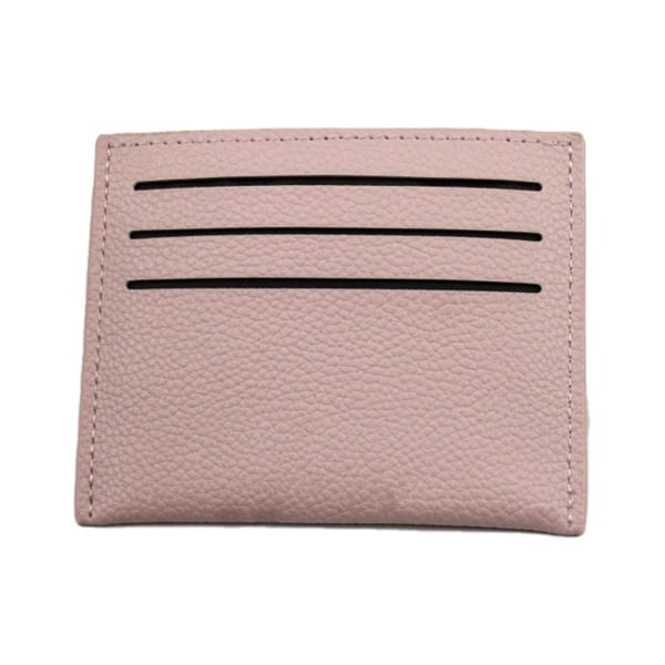 Rosa Korthållare 7 Fack Plånbok Kreditkortshållare Skinn rosa pink