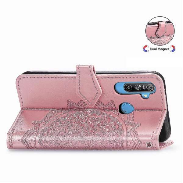 Realme C3 Case Cover Magneettinen Flip Protection-Rose Gold