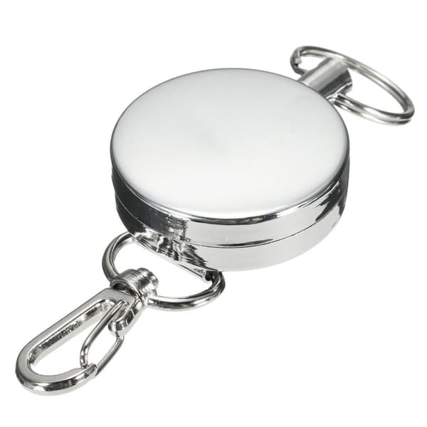 Nyckelhållare med jojo-funktion, Karbinhake Silver Silver