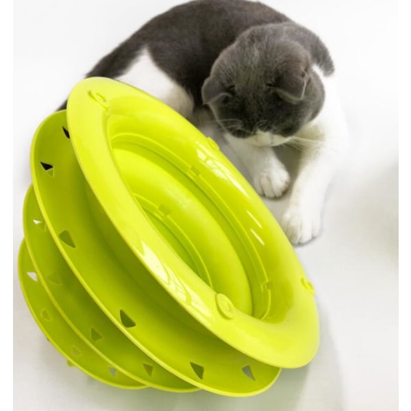 Kattelegetøj Self-Happy Cat Pladespillerbold