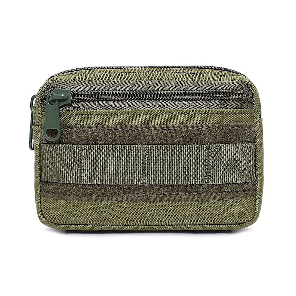 1. Mænd Kvinder Mini Jagt Midjeväska Organizer Molle Nylon Udendørs Taktisk Camping Jagt Pakke Værktøjspose Army Green