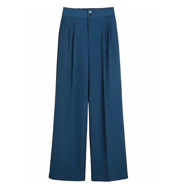 Woman's Length Loose Pants blue S