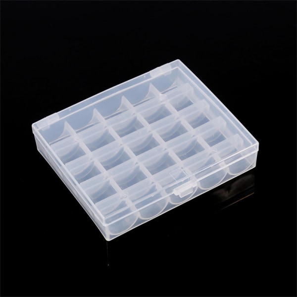 【Lixiang Store】 1 stykke tom spoleboks i plast symaskin spoleorganiser oppbevaring gjennomsiktig boks
