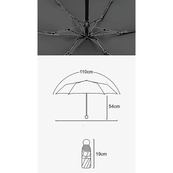 Naisten kokoontaitettava aurinkovarjo mini sateenvarjo kannettava sateenvarjo