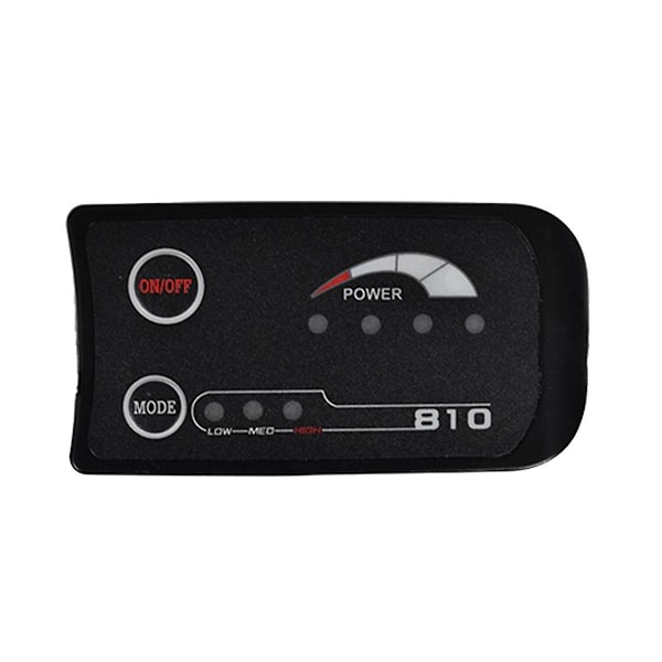 6-polig S810 E-cykelmätare LED-display 36v Uart för elcykel Elcykelmätare