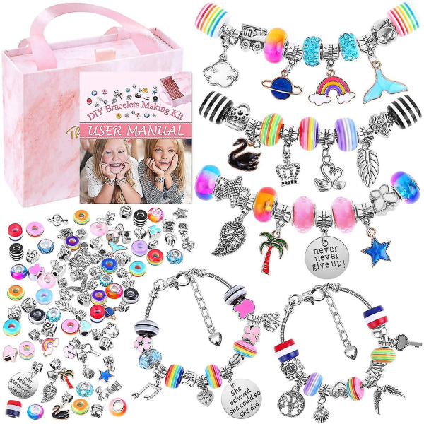 Jenter Charm Armbånd Making Kit Gjør-det-selv-smykker Making Kit For Kid