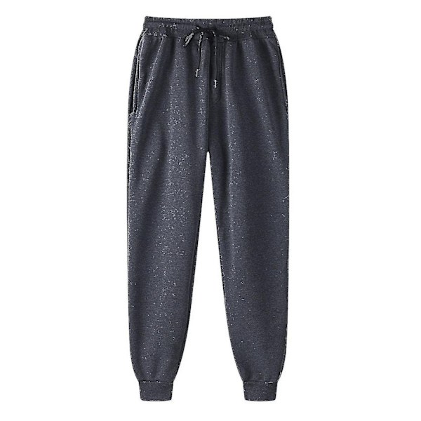 Menn Bukser Joggebukser Hip-hop Bukser Leggings Vatterte Casual Bukser - Perfekt Mørk Grå Dark Gray XXL
