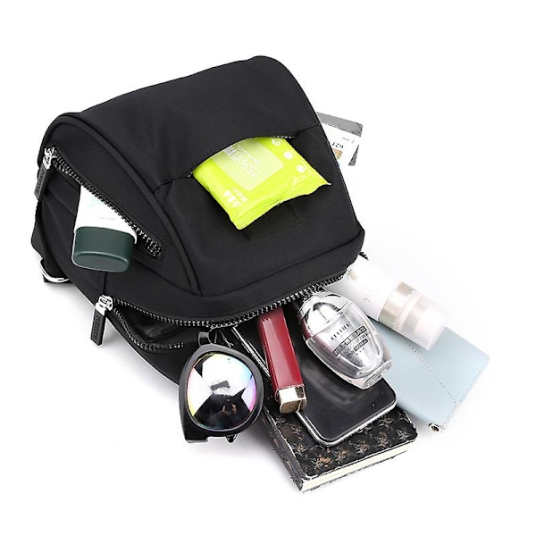 Vattentät ryggsäck Nylon tygväska Mode ryggsäck dam Casual student skolväska Stor kapacitet Pendlar resväska Daypack Green Green 20X25X14CM