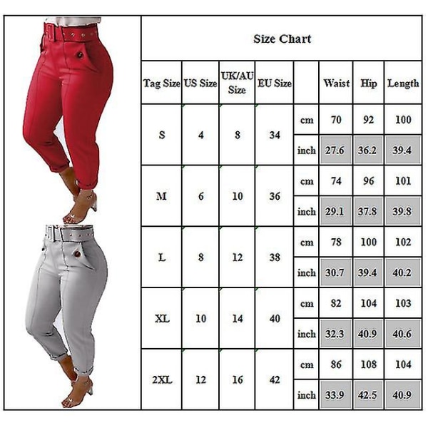 Women's Christmas Fitness Sports Leggings Red XL