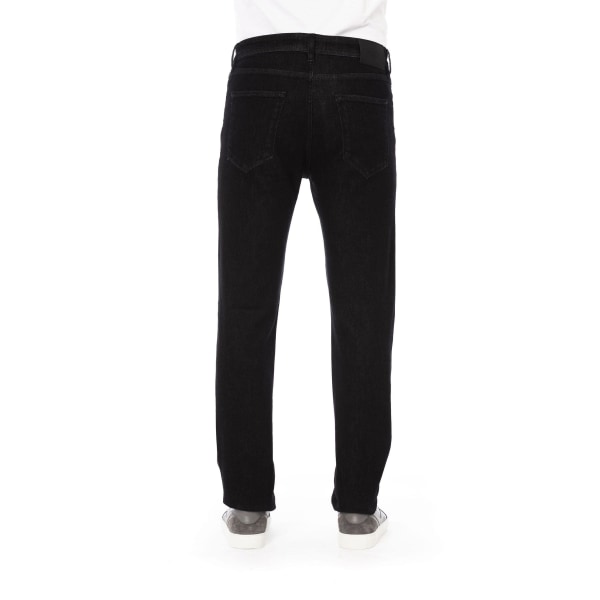 Baldinini Trend Regular Man Jeans with Logo Button and Tricolor Insert - Clothing Pants CMK Black