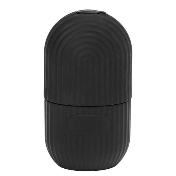 Is ansigtsrulle Kold isformholder Silikone Genanvendelig til ansigtsbehandling DIY ansigtspleje Sort stribet Black