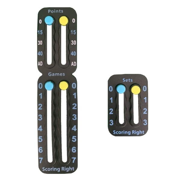 Scoring Right: Poengteller for Tennis & Padel Svart
