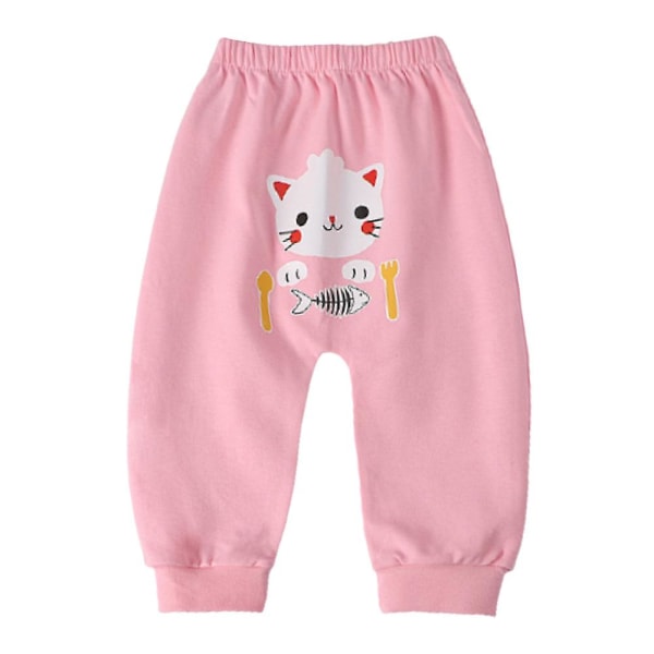 Children's long printed harem pants Pink 24-36 M