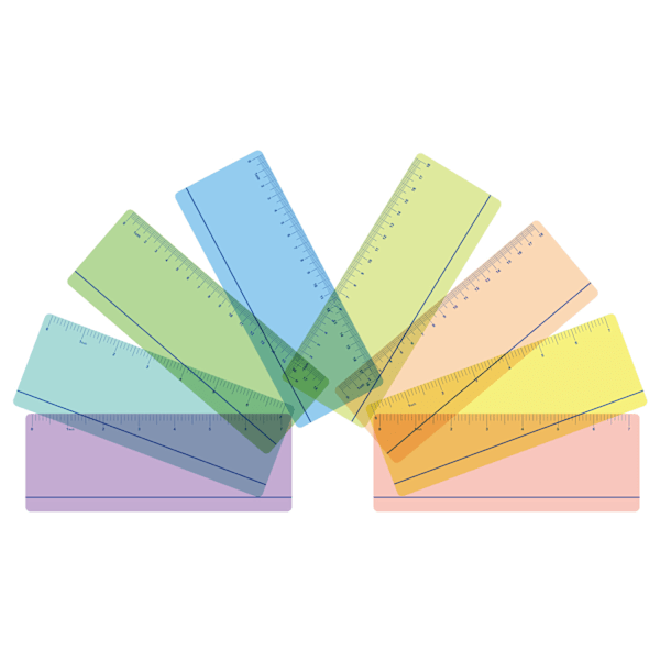 Guidade läsremsor 8-delade Flerfärgad MultiColor