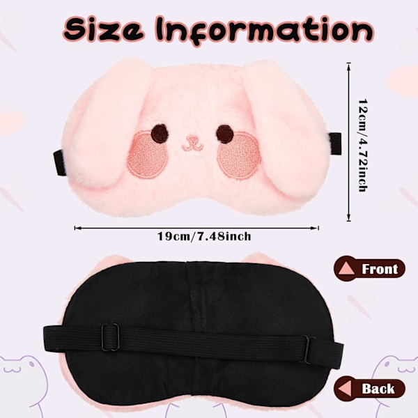 Sovmask Barn 3 Stycken Ögonmask Barn Sovmask Söta Djur