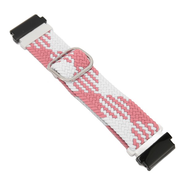 Justerbar nylonvävd klockarmband för T-Rex 2 Ultra rosa vit - svettsäker och anpassningsbar storlek