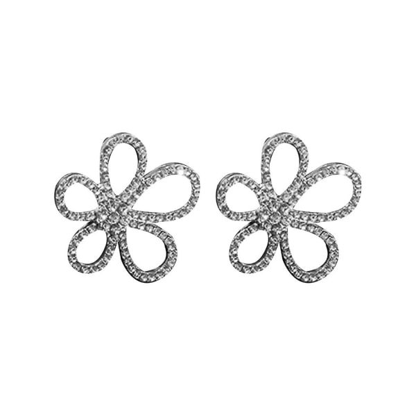 Alloy Material Hollow Flower Jewelry Flower Wedding Jewelry For Woman Girls CMK Earrings