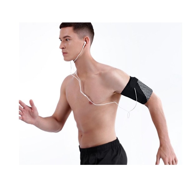 Universalt Löpning Sport Armband Mobiltelefon Reflex waterproof Black Black: L