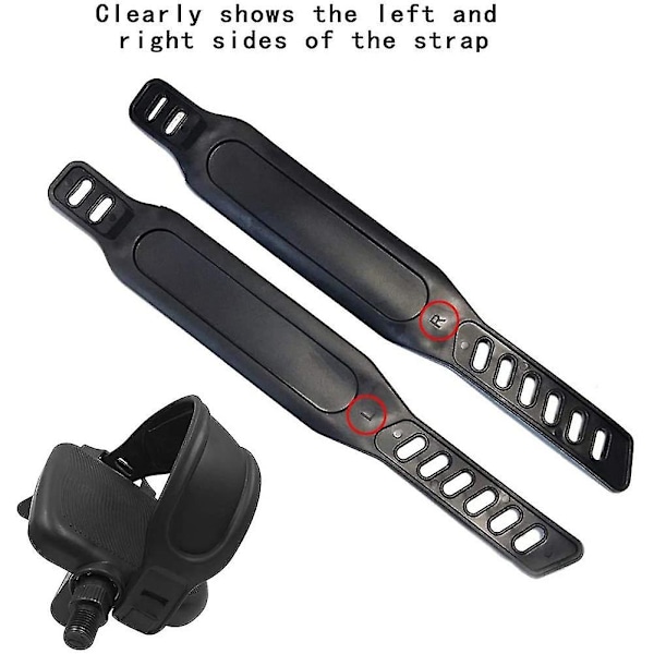 8 stk Pedalremmer for trimsykkel, justerbare pedalremmer fotpedal spinningsykkel hjemme eller