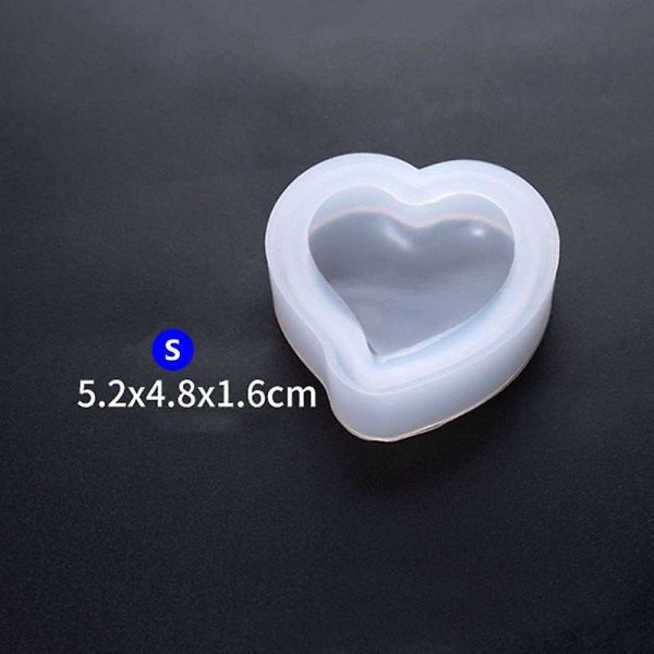 Hjerteform smykker mold DIY anheng halskjede gjør modell mold