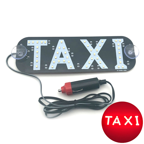 Taxiskylt LED-indikatorlampa Panelskylt Varningsljus Red