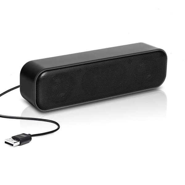 USB-computerhøjttalere, kablet Mini Soundbar-højttaler til computer