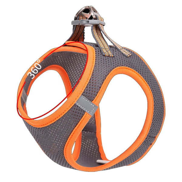 Night Vision Reflekterende Hunde Traction Rope Bryststropp Refleks Pet Ves O