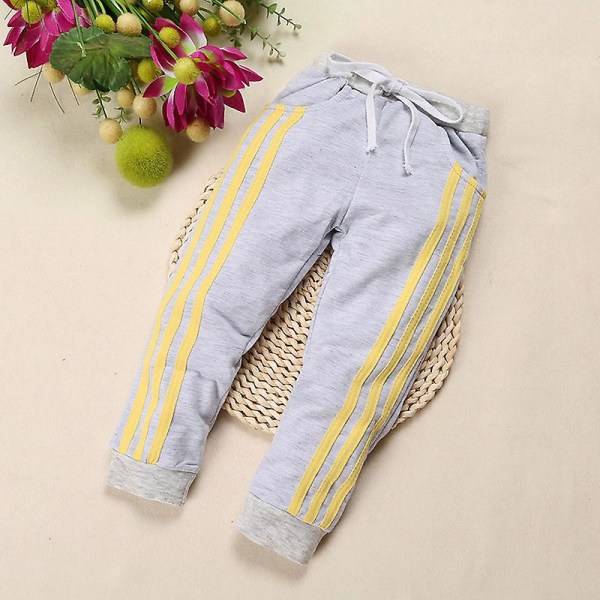Children's striped track trousers Grey 3-4 Years