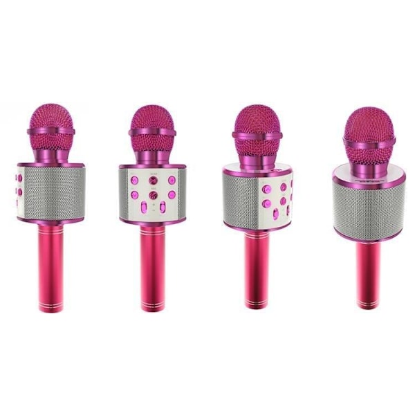 Karaokemikrofon med høyttaler og Bluetooth Pink Rosa