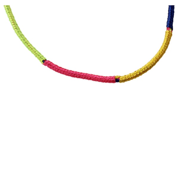 9X flettede armbånd tråd bønn armbånd tilfeldig farge-tekstur