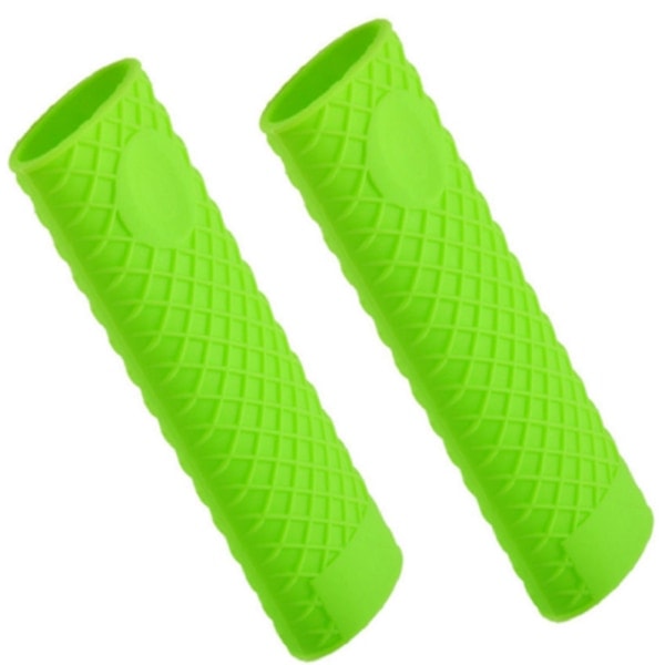 2-pack silikon värmeskydd för stekpannhandtag Svart Black