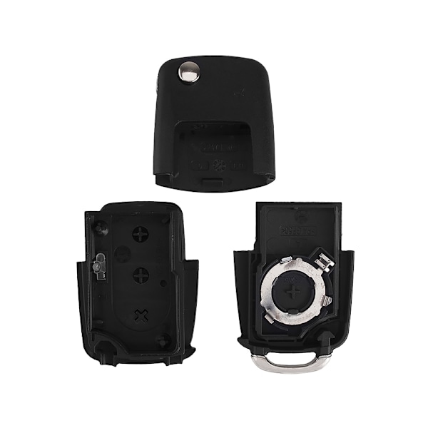 Udskiftning af bilnøgle med 3 knapper til Volkswagen VW Golf Passat Sort Black one size