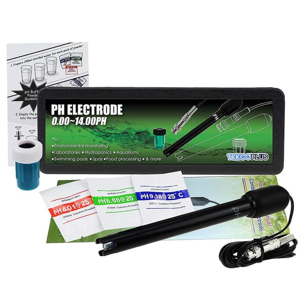 kryc-Ph med elektrode, 300 cm langt kabel og BNC-stik til pH-måler (BNC pH-elektrode)