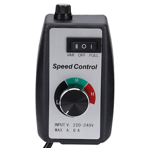 Universal Elektronisk Steglös Hastighetsregulator Switch Regulator för Motorfläkt Luftkanalfläkt EU 230V