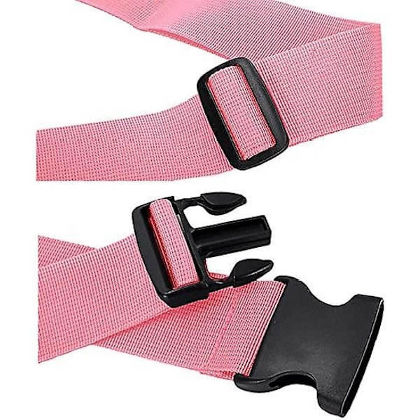 4 kpl matkalaukkujen matkatavaravyöt Hihnat matkatarvikkeet Pink