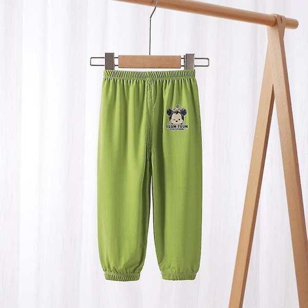 Children's Mickey Print Elastic Waist Track Pants Verdant Green 5-6Years