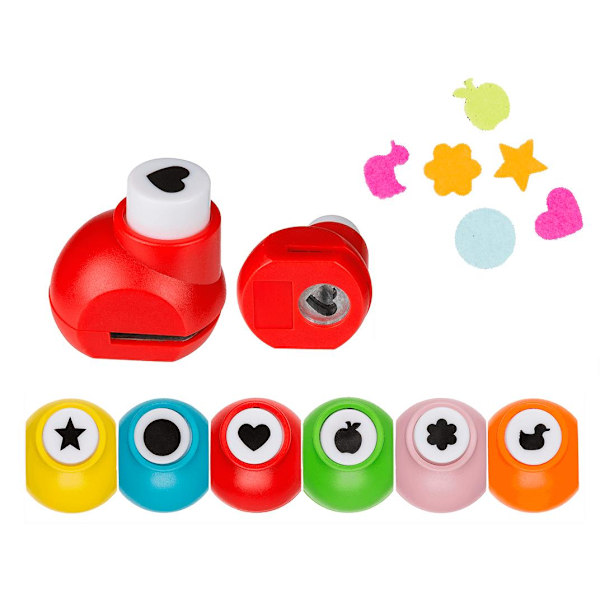6-Pack - Figurstansar / Pappersstans - Stansar Multicolor multifärg