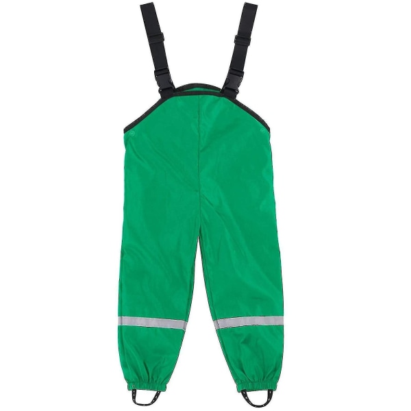 New 2023 Unisex Children's Rain Dungarees Windproof And Waterproof Mud Trousers Changzhao CMK Green 140