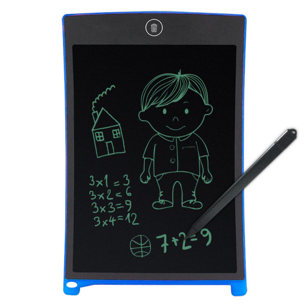 LCD-skrivebrett, 8,5-tommers elektronisk skrivetavle-doodle og scribble-tavle Blue
