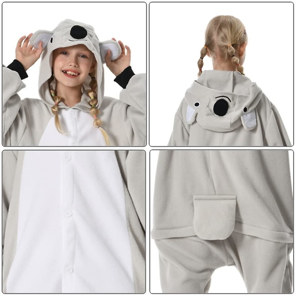 Unisex Child  Onesie Pajama Plush  Costume Cute Halloween Costume K Koala 95