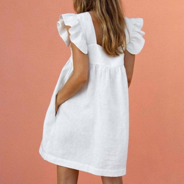 Elegante sommerkjoler for damer med mykt premiummateriale for hjemmekontorklær Pink Pink 2XL