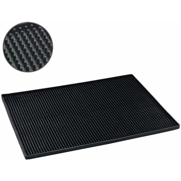 Draining mat, Dish drainer, 45x30 cm, black