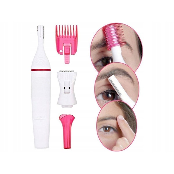3i1 Epilator / Barbermaskine til Ansigt og krop White Vit