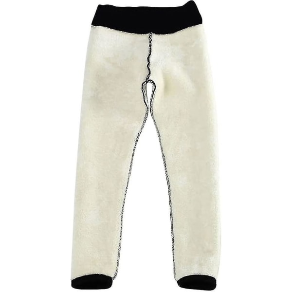 Super tykke kashmir leggings for kvinner vinter fleece forede leggings høy midje stretchy tykke cashmere leggings Cold-1 CMK S