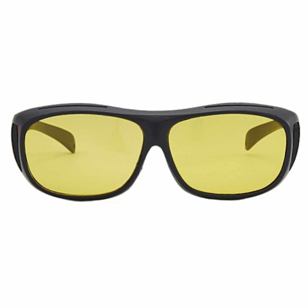 2st Suncovers Solglasögon Utanpå Glasögon Läsglasögon Gult Glas svart black