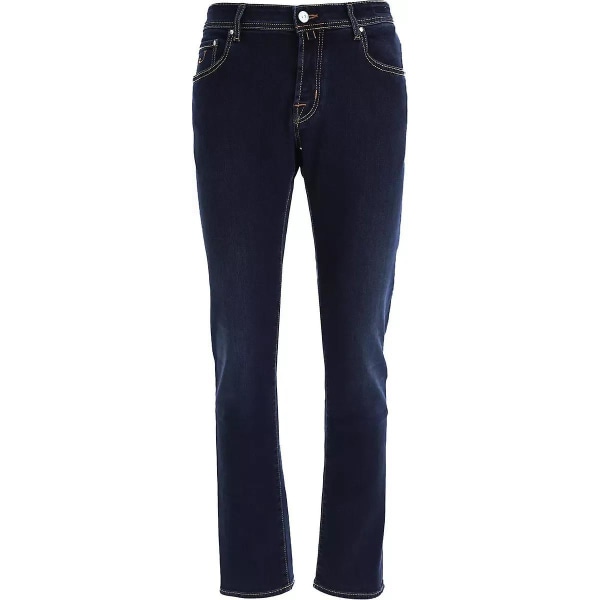 Jacob Cohen Mørkeblå Denim Jeans med fem lommer med knaplukning - Tøjbukser CMK Blue W34 US