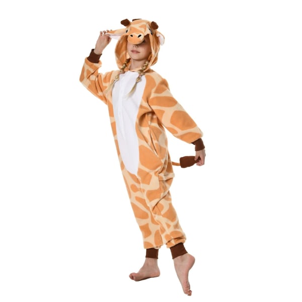 Unisex-lasten Onesie-pyjaman pehmoasu Söpö Halloween-asu K Giraffe 95